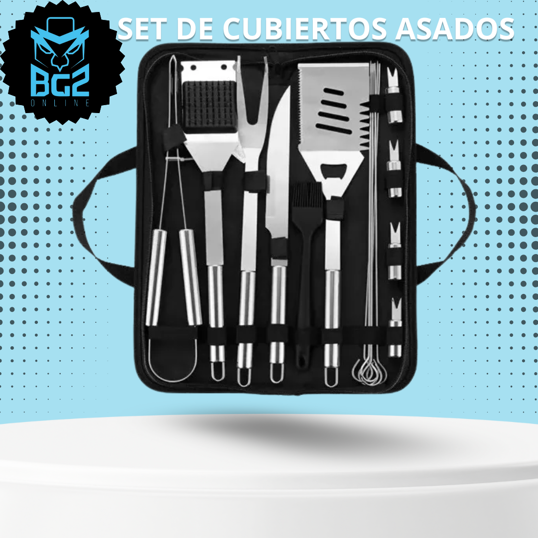 SET CUBIERTOS PARA ASADOS